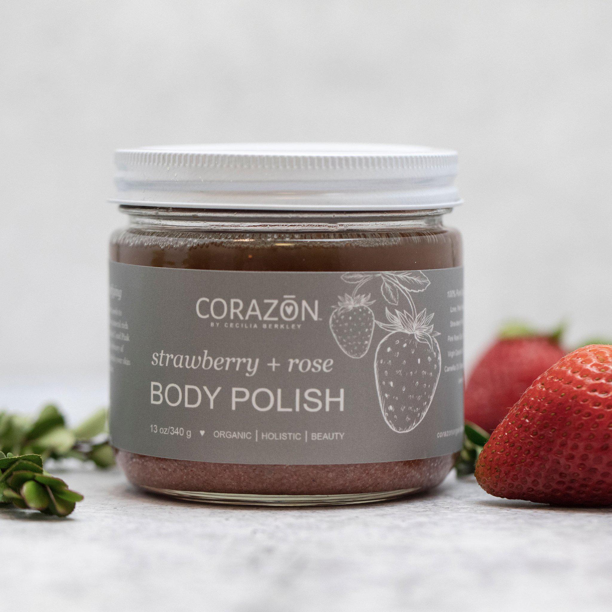Body Polish - Strawberry + Rose